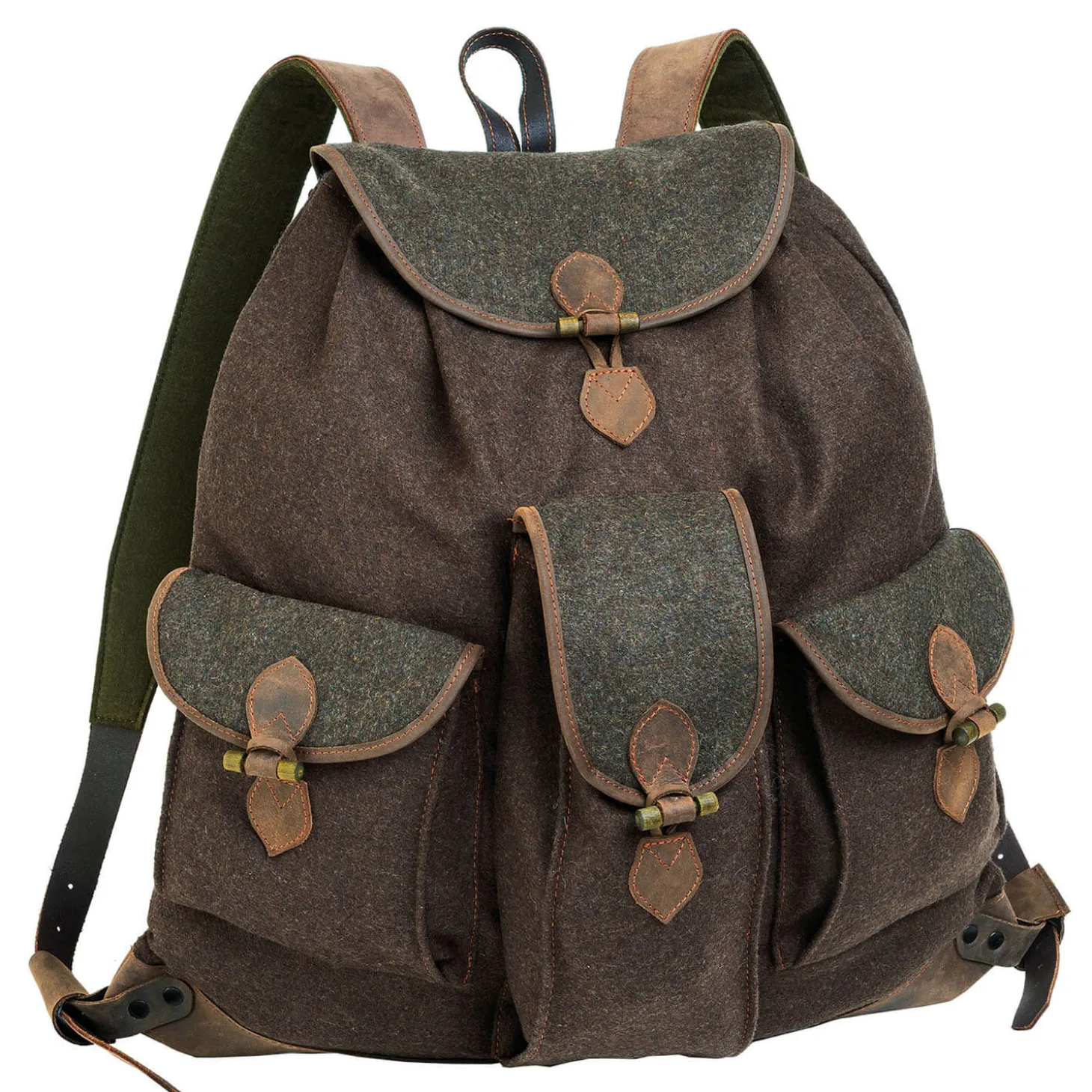 AKAH Loden Rucksack (grün/braun)