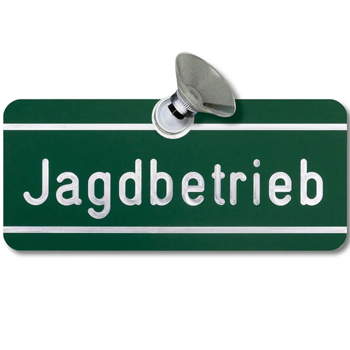 Autoschild Jagdbetrieb