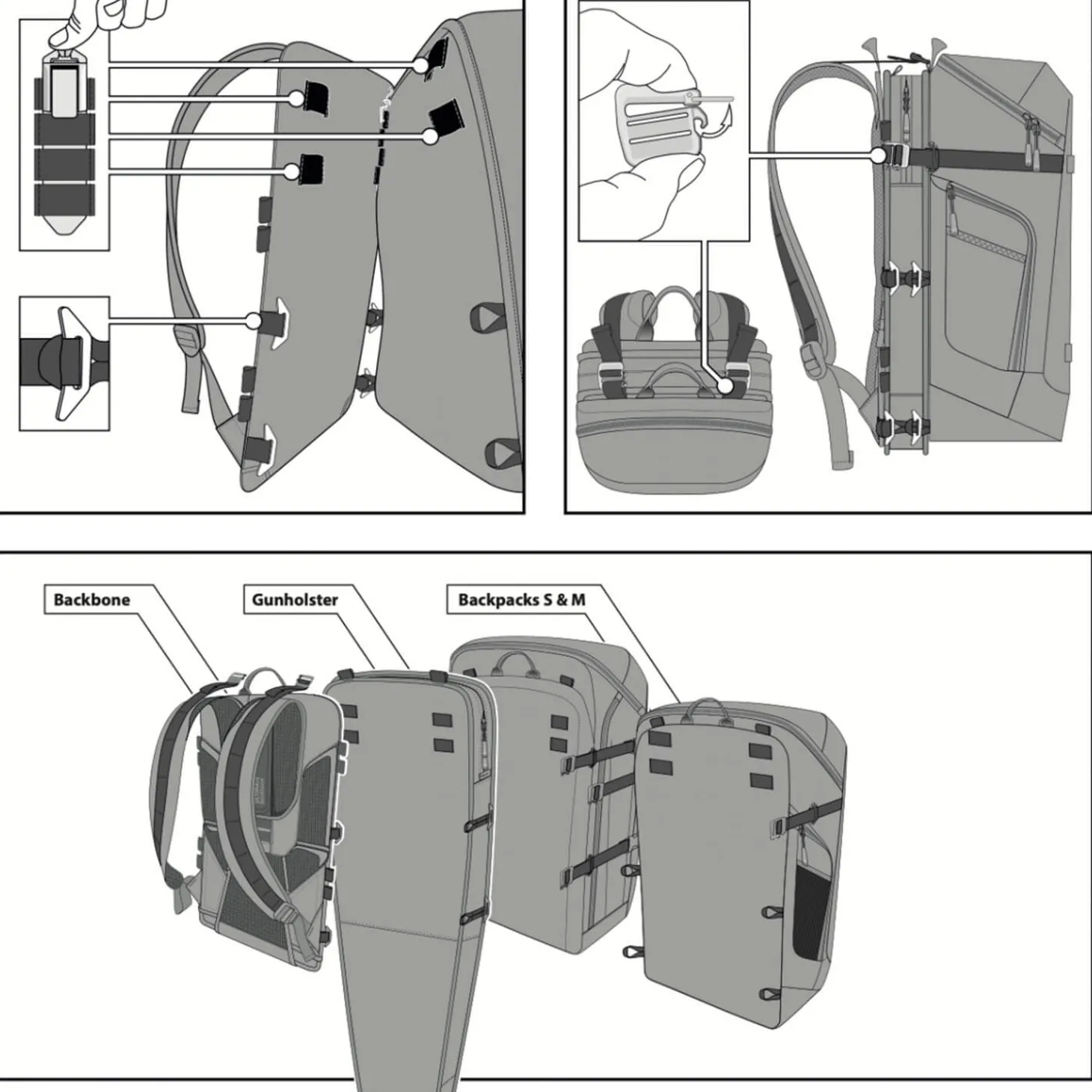 Blaser Rucksack-Backbone Ultimate (Braun)