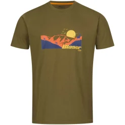Blaser T-Shirt Allgäu Mountain (Oliv)