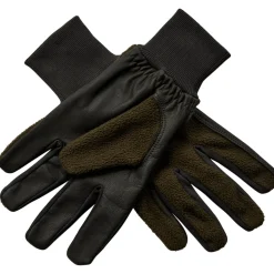 Deerhunter Fleecehandschuhe mit Leder (Art Green)