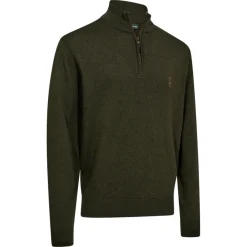 Deerhunter Strickpullover Half-Zip Harrington (Grün)