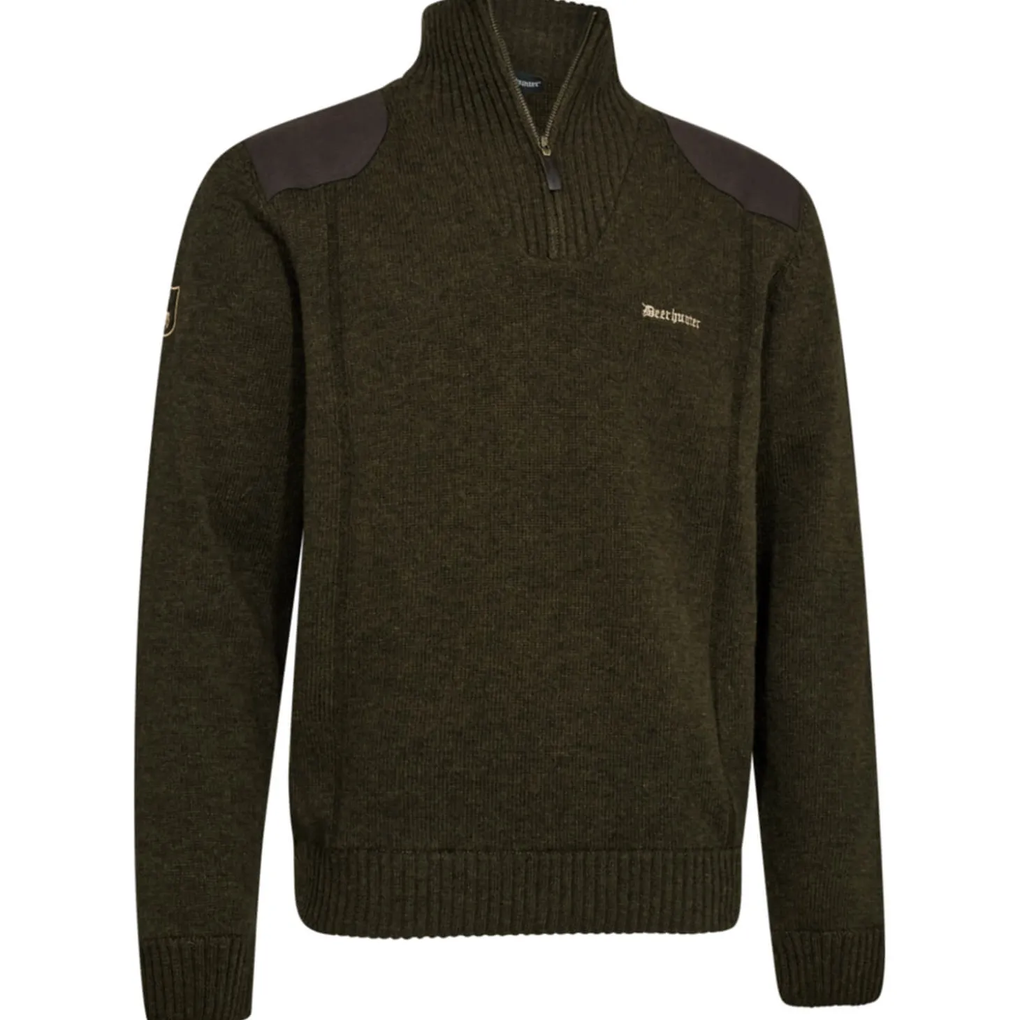 Deerhunter Strickpullover Half-Zip Finley (Woodland)
