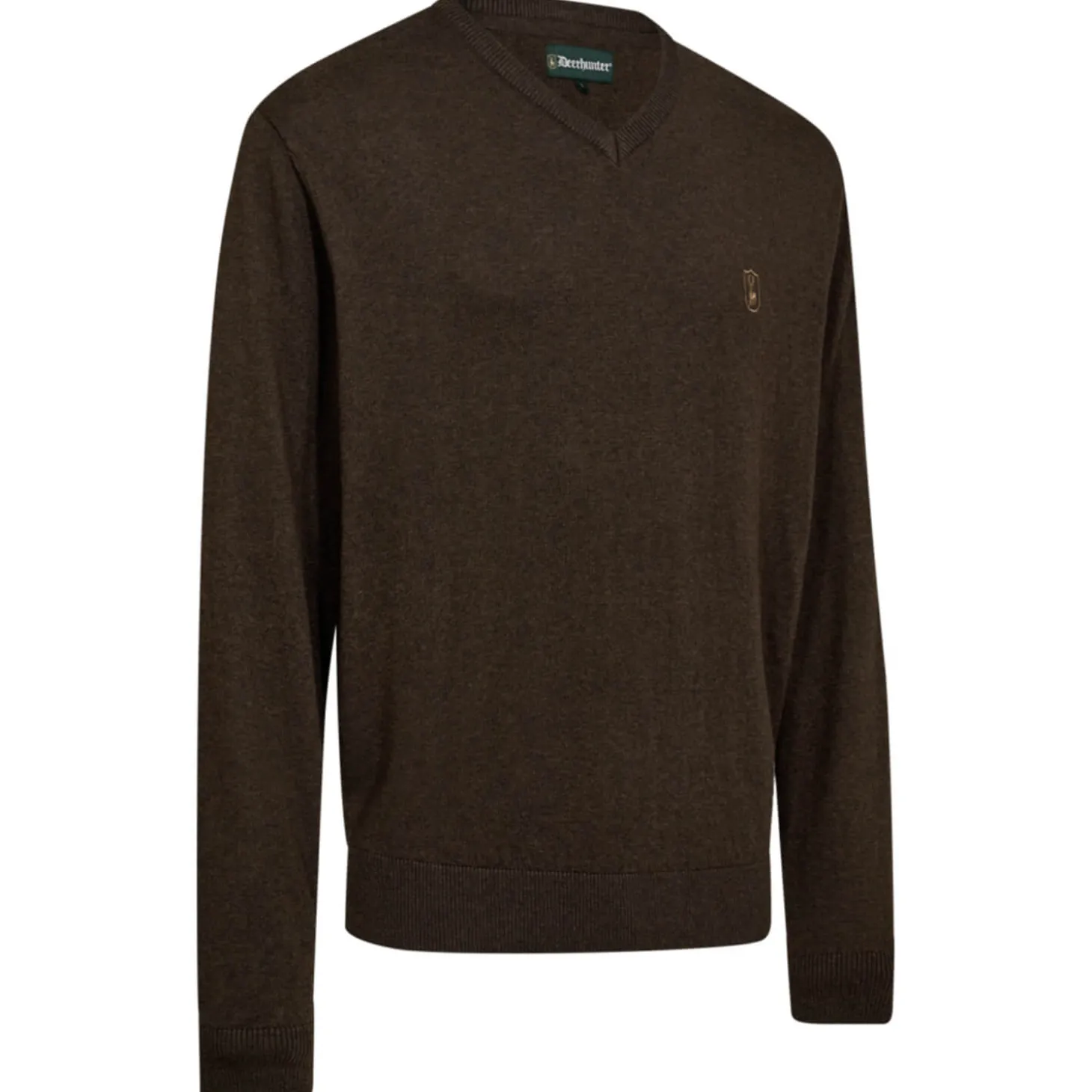 Deerhunter Strickpullover Harrington V-Kragen (Brown)