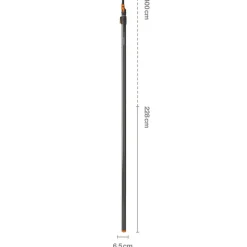 Fiskars Teleskopstiel QuickFit 140-240 cm