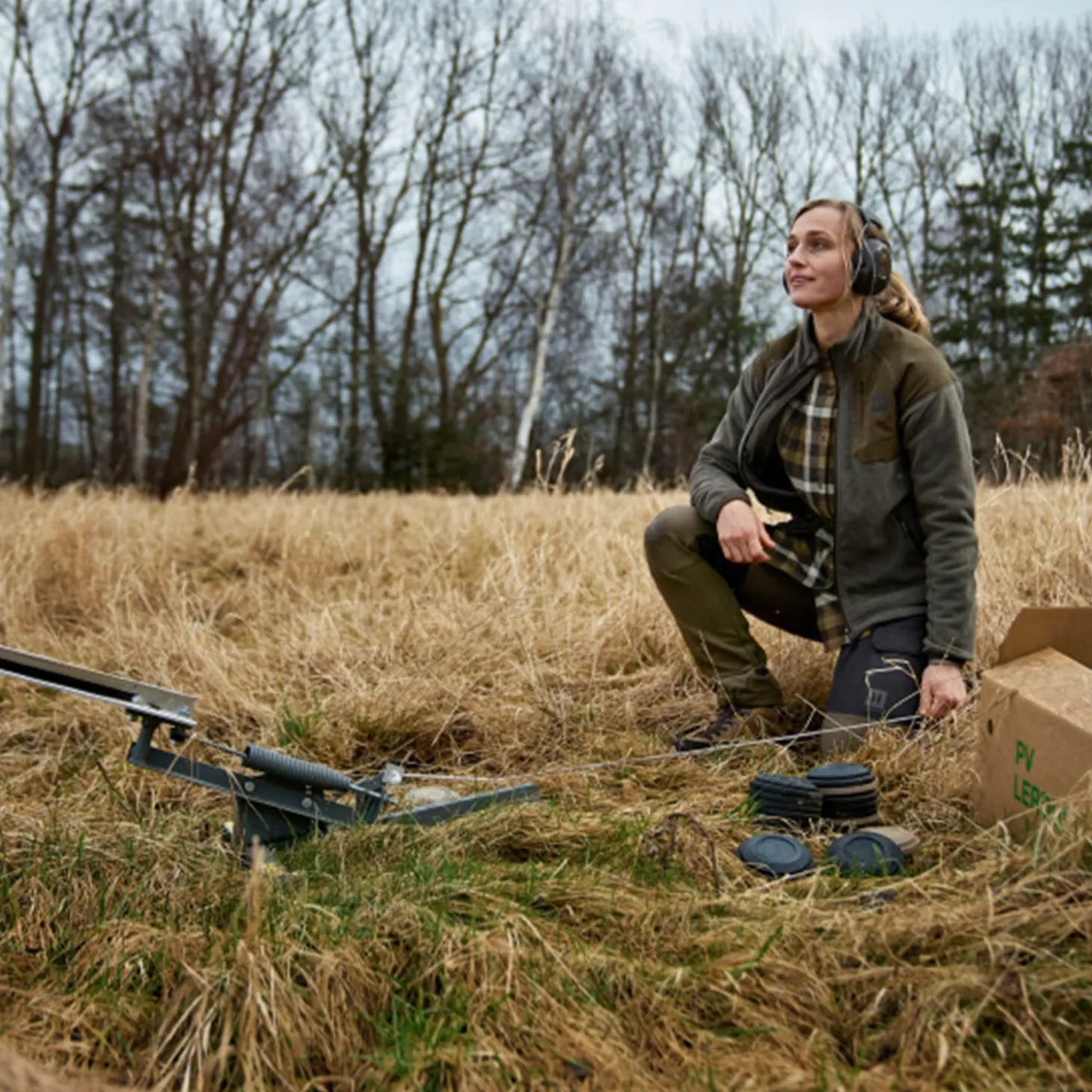 Härkila Damen-Fleecejacke Vilja (Willow Green/Shadow Grey)