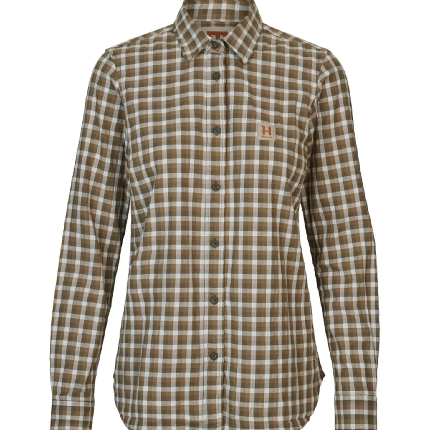Härkila Damenhemd Fjell (Dark Olive Check)