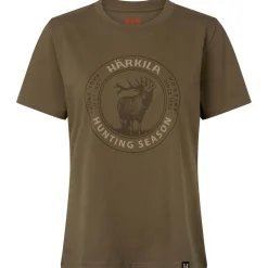 Härkila Damen T-Shirt Stag Badge (Beech)
