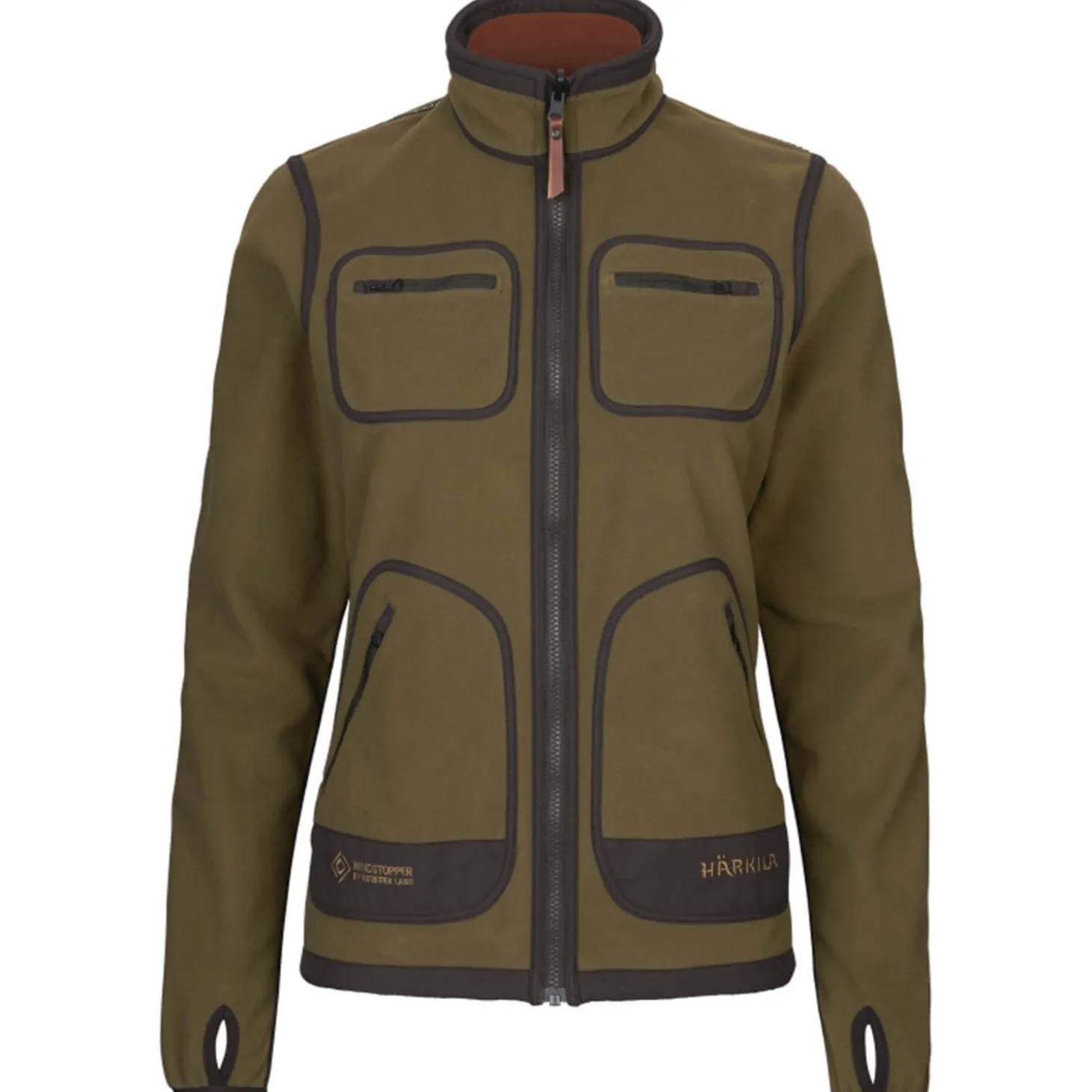 Härkila Damen Wendejacke Kamko (Dark Olive/Arabian Spice)