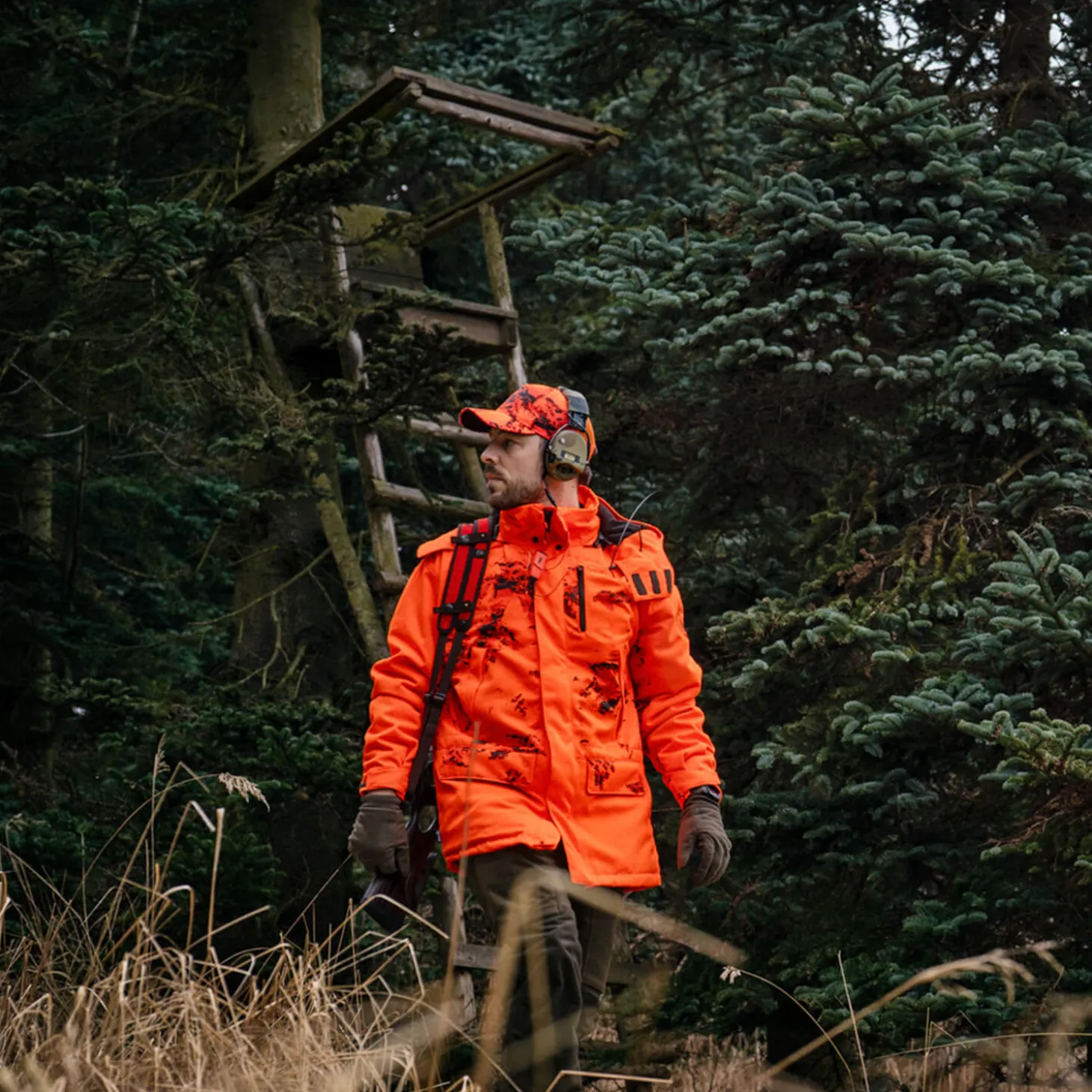 Härkila Drückjagdjacke Wildboar Pro Blaze Camo HWS Insulated
