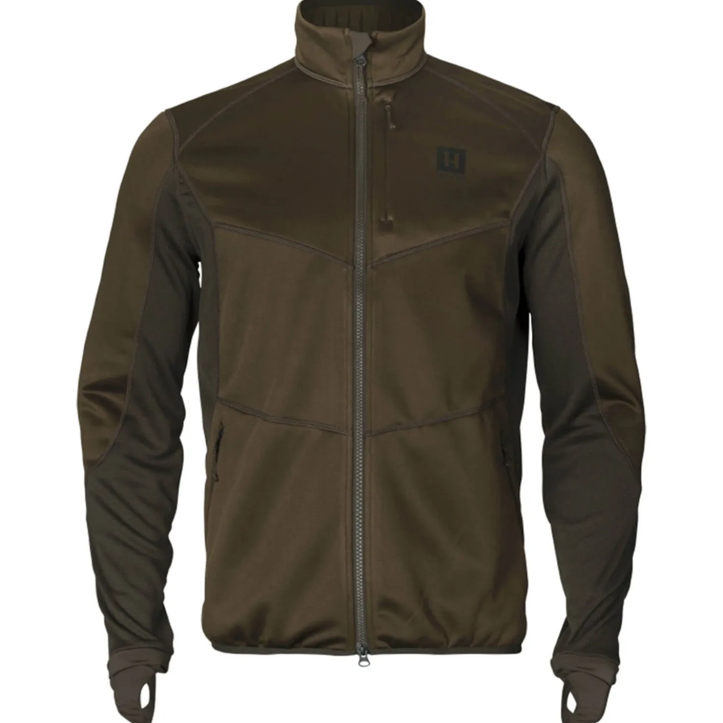 Härkila Fleecejacke Scandinavian (Willow Green/Deep Brown)