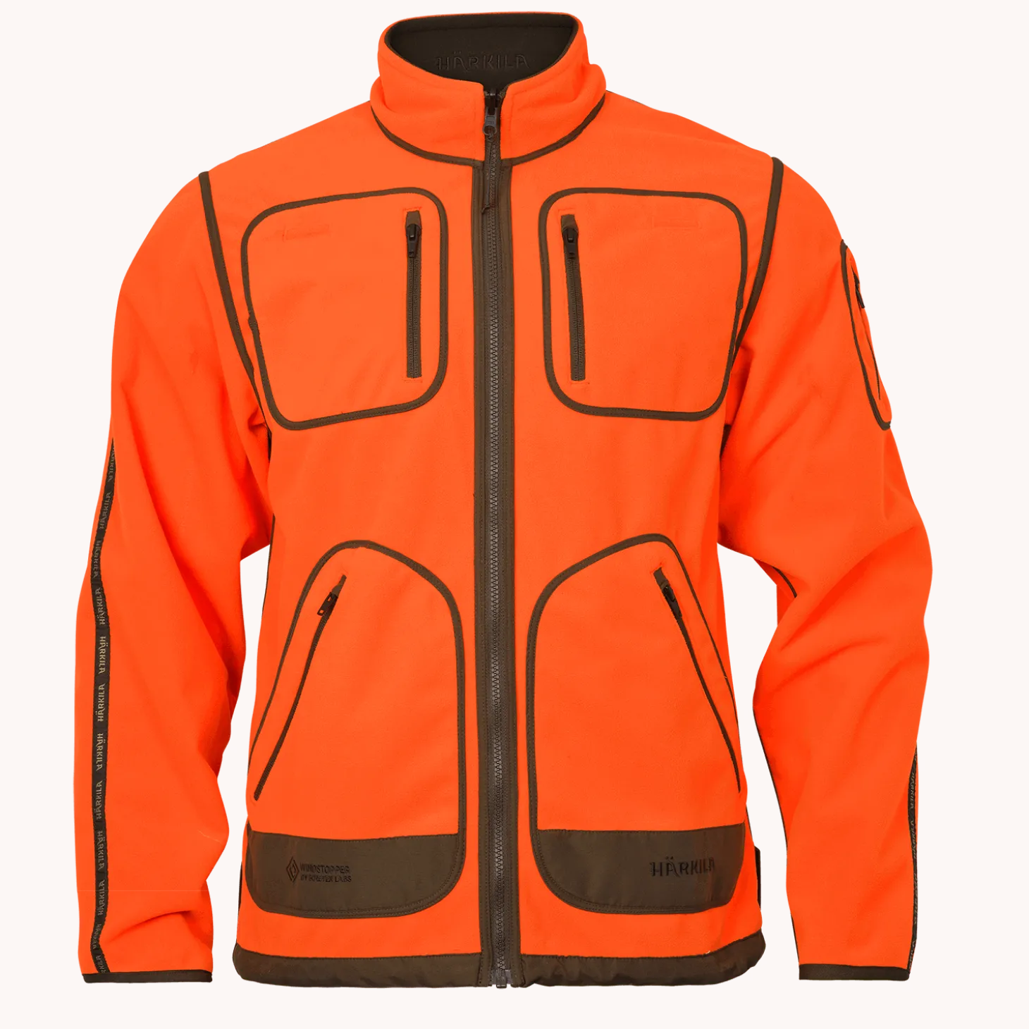Härkila Fleece-Wendejacke Kamko Blaze (Orange/Grün)