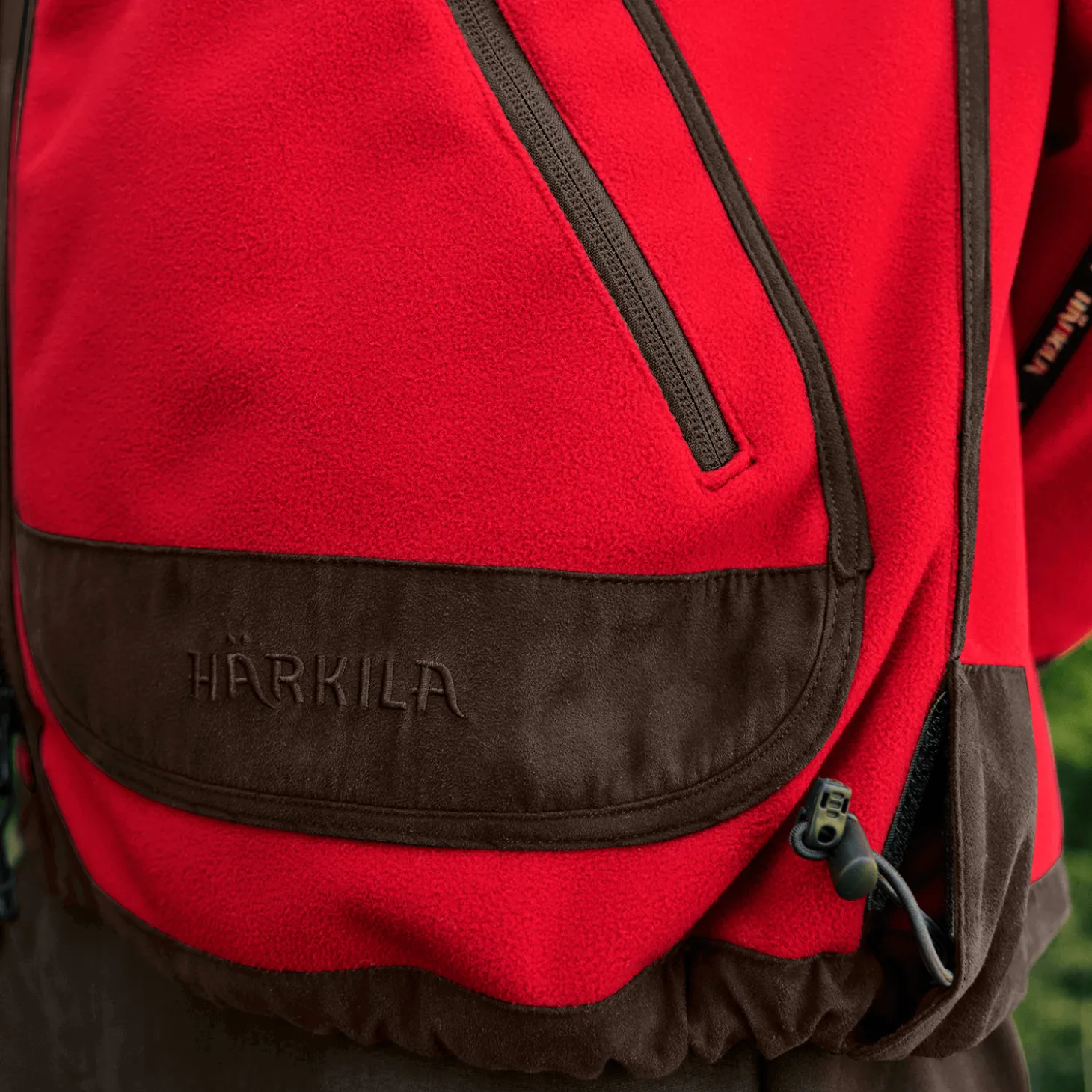 Härkila Fleece-Wendejacke Kamko Regal (Rot/Braun)