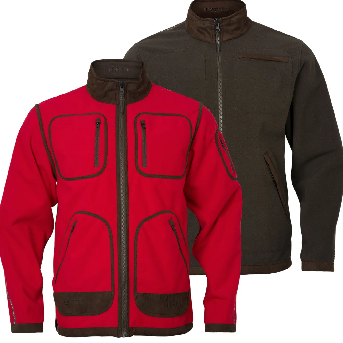 Härkila Fleece-Wendejacke Kamko Regal (Rot/Braun)