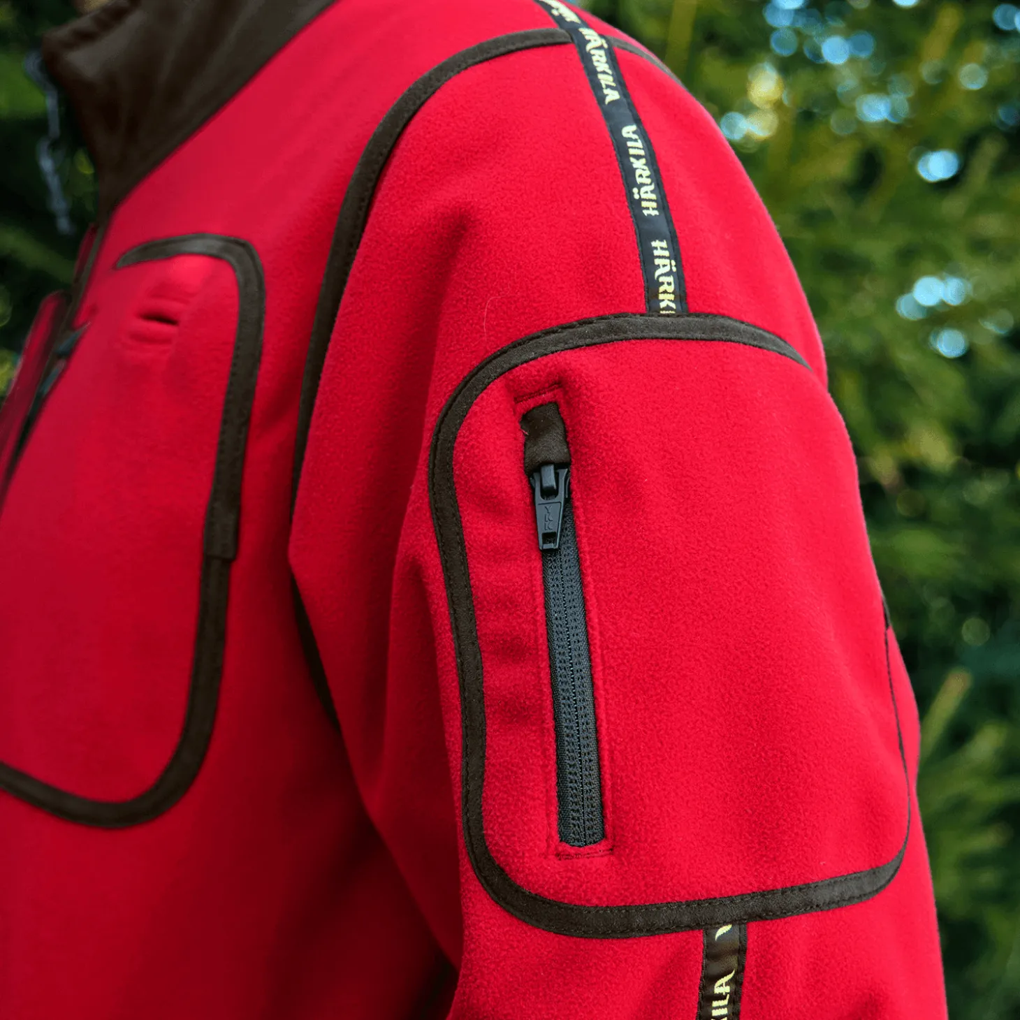 Härkila Fleece-Wendejacke Kamko Regal (Rot/Braun)