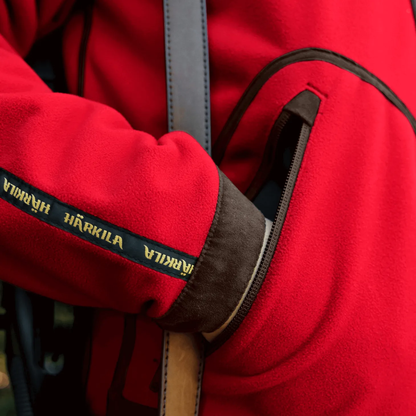 Härkila Fleece-Wendejacke Kamko Regal (Rot/Braun)