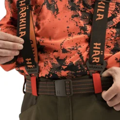 Härkila Hosenträger Wildboar Pro Tech (Brown/Orange blaze)