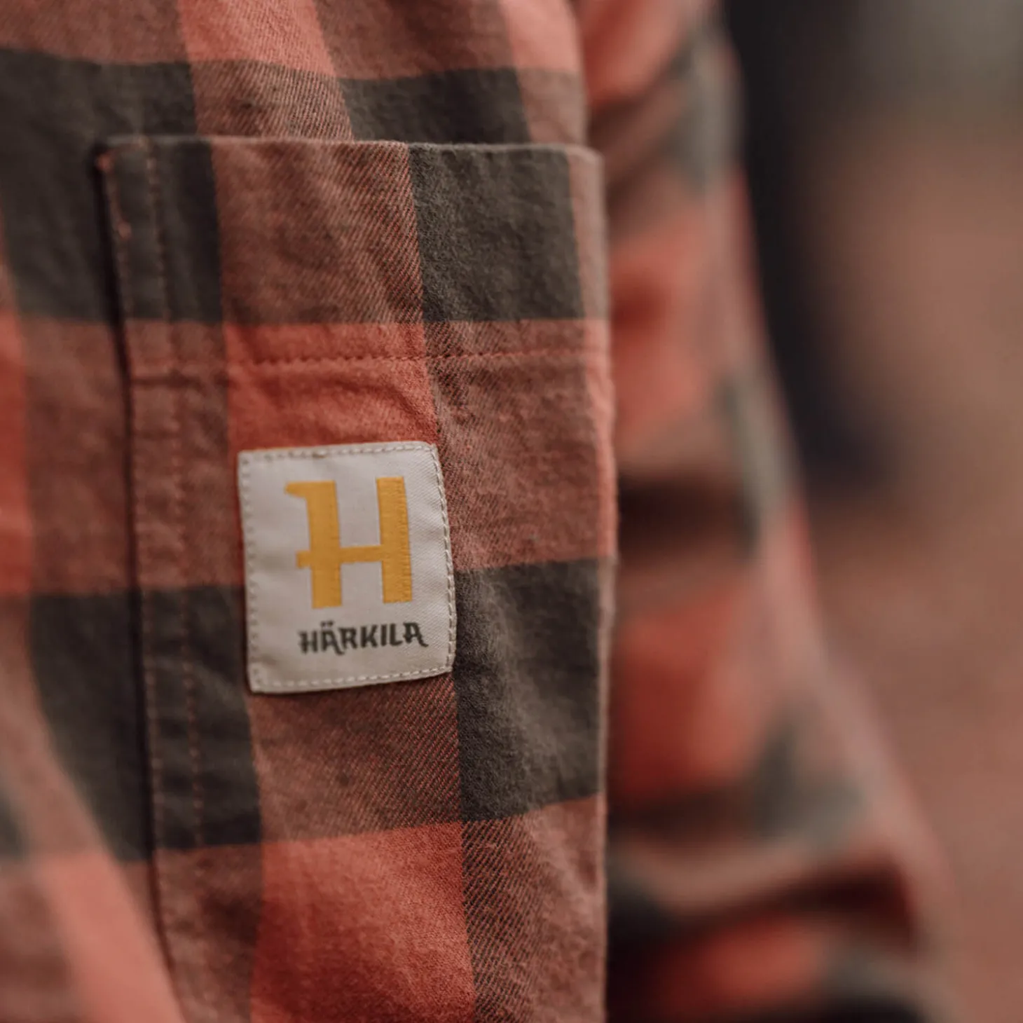 Härkila Jagdhemd Scandinavian (Autumn Orange Check)