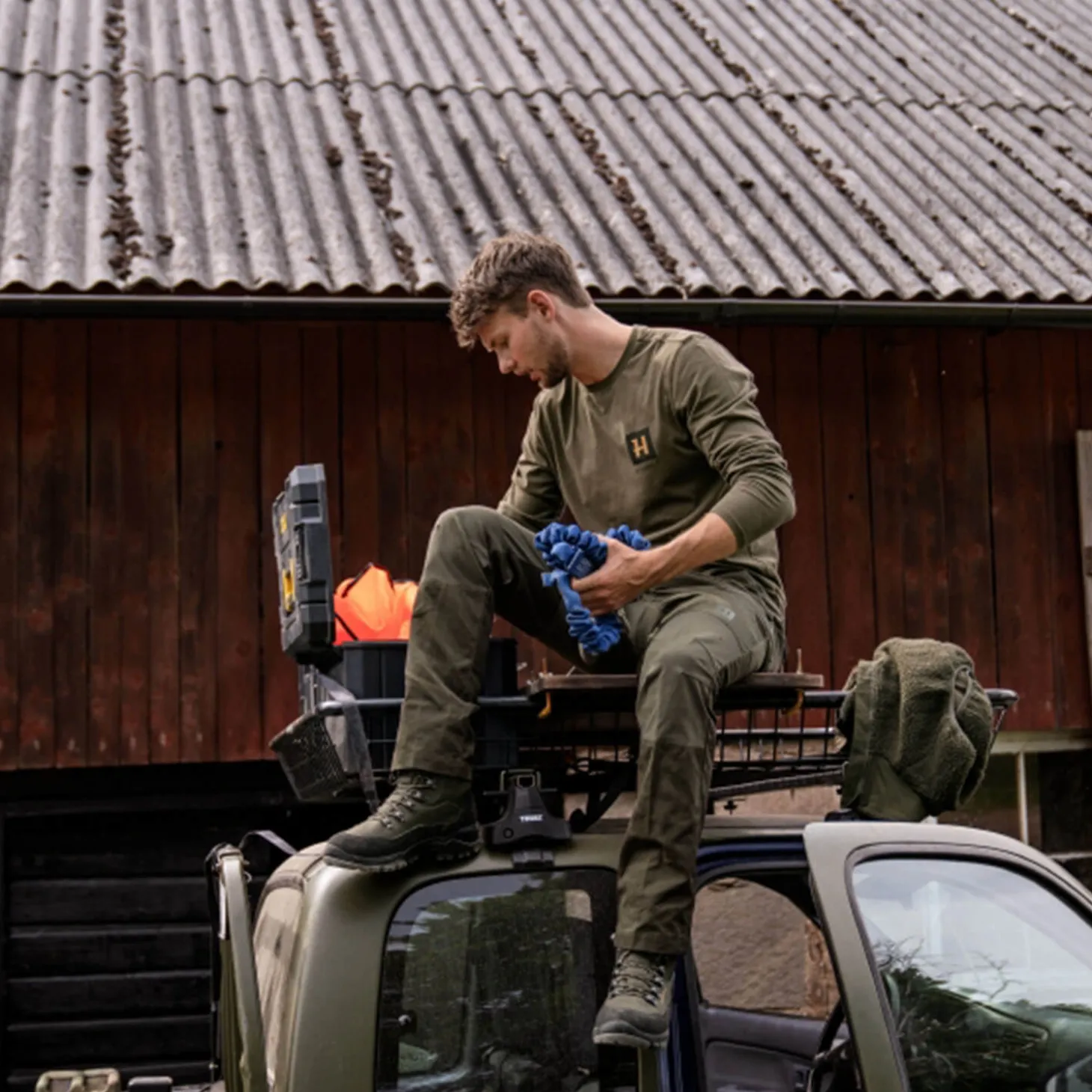 Härkila Jagdhose Fjell (Forest Night/Rosin)