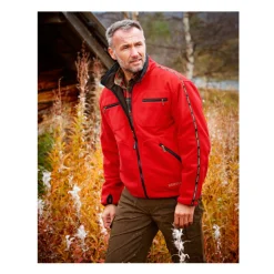 Härkila Kamko Fleecejacke Braun/Rot