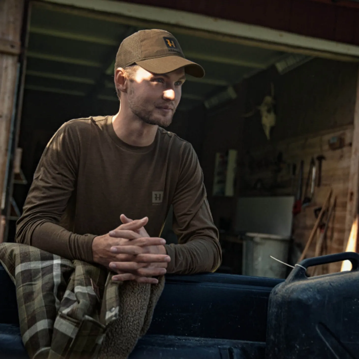 Härkila Langarmshirt Base All Season (Shadow Brown)