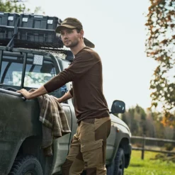 Härkila Langarmshirt Base All Season (Shadow Brown)