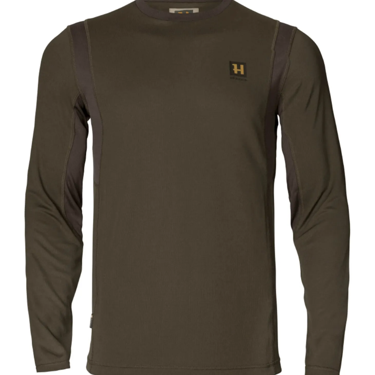 Härkila Langarmshirt Forest Hunter (Green/Shadow Brown)