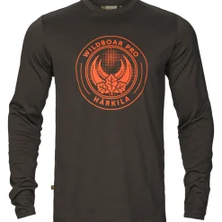 Härkila Langarmshirt Game (Shadow Brown Wildboar)