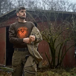 Härkila Langarmshirt Game (Shadow Brown Wildboar)