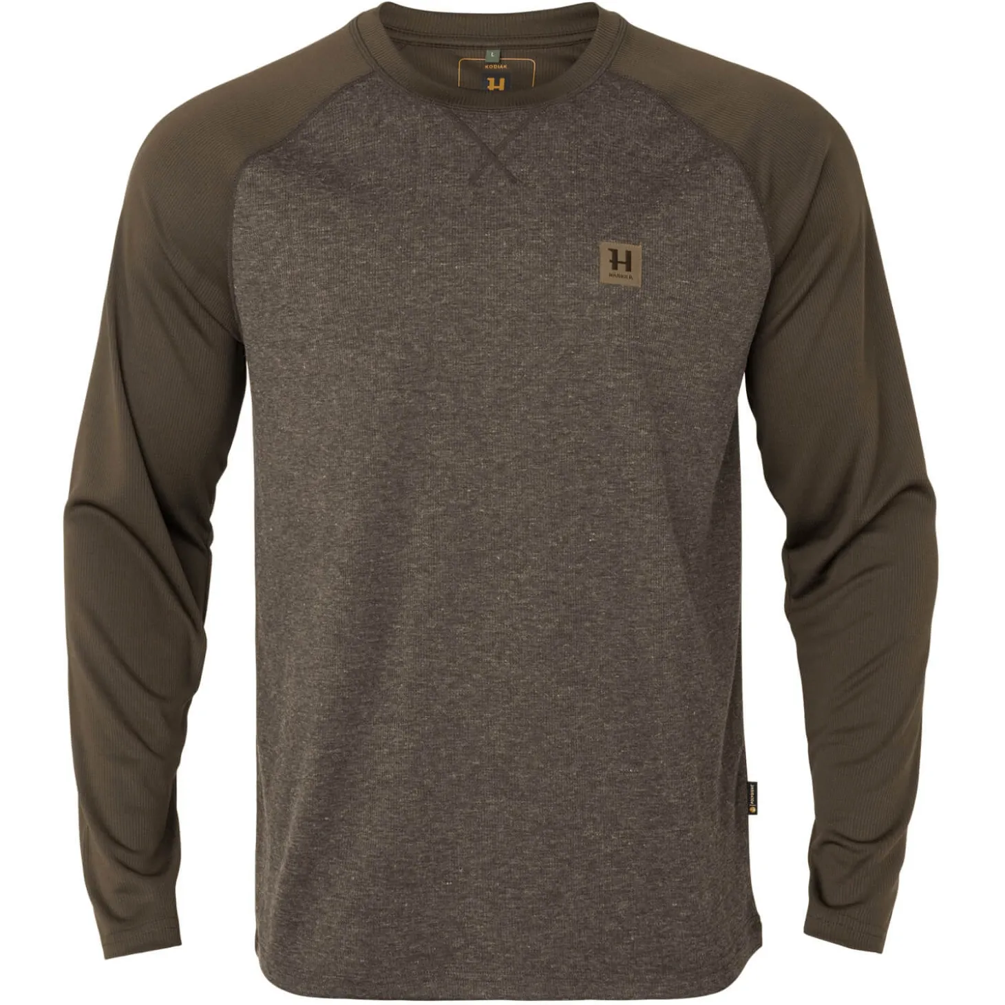 Härkila Langarmshirt Kodiak Cleverwool (Dark Hunting Green)