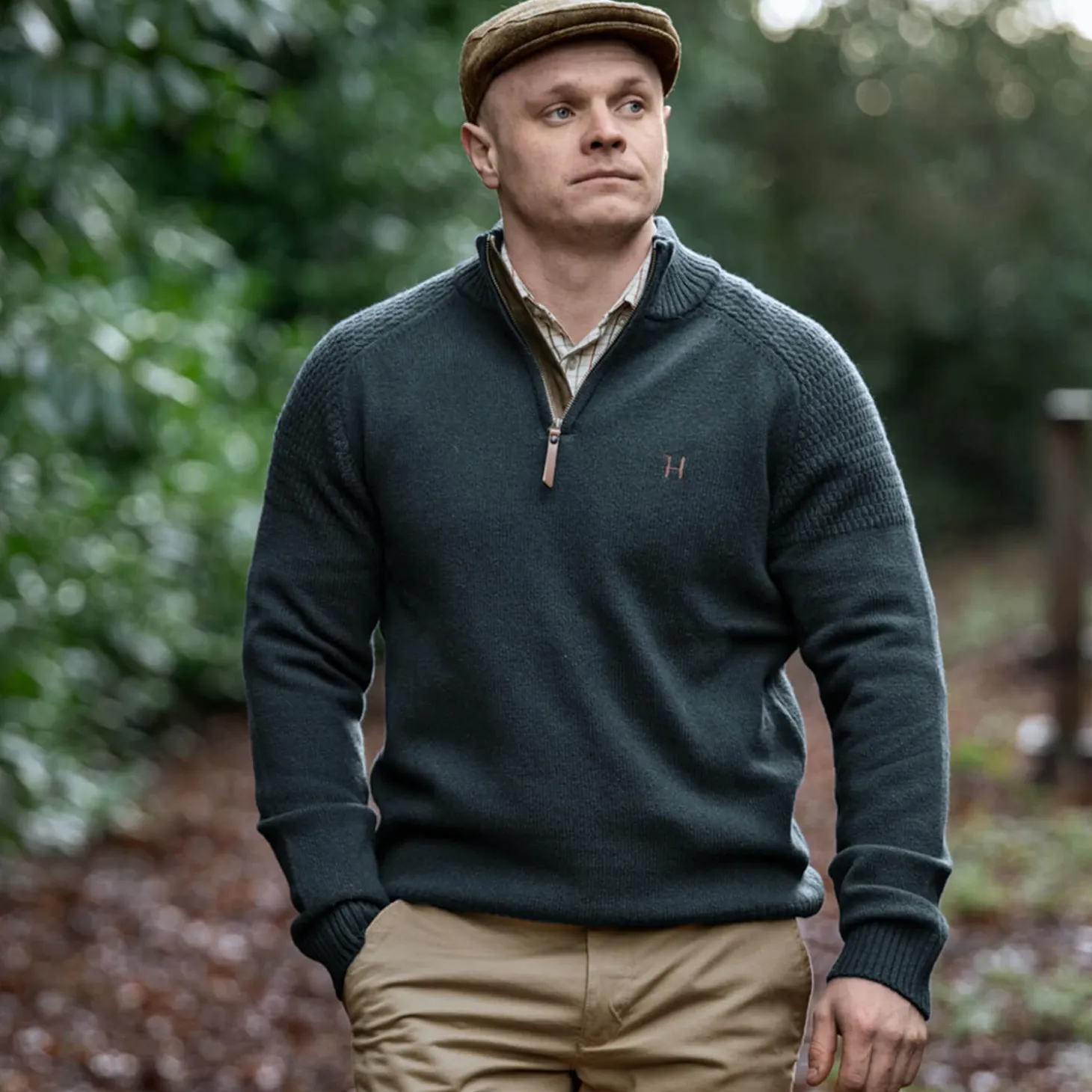 Härkila Strickpullover Half-Zip Vincent Merino (Dark Navy)