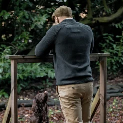 Härkila Strickpullover Half-Zip Vincent Merino (Dark Navy)