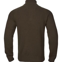 Härkila Strickpullover Half-Zip Vincent Merino (Brown)
