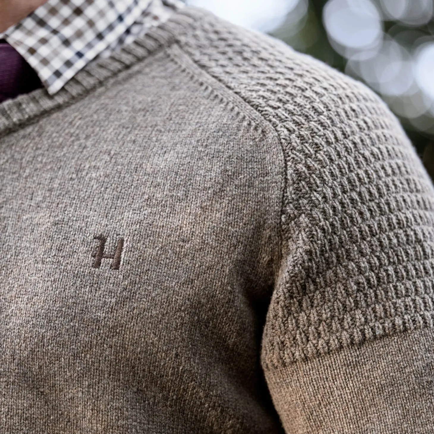 Härkila Strickpullover Vincent Merino (Dark Sand)