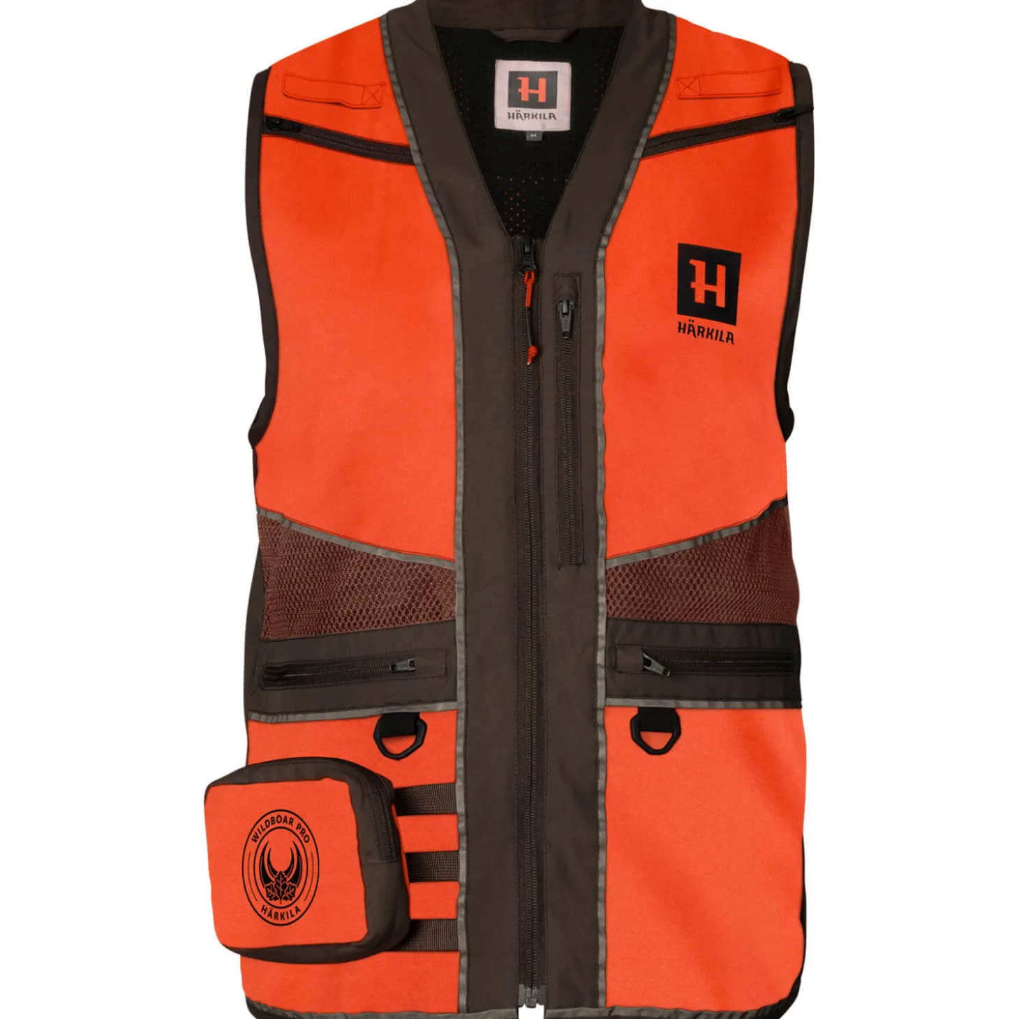 Härkila Weste Wildboar Pro Blaze (Orange Blaze/Brown)
