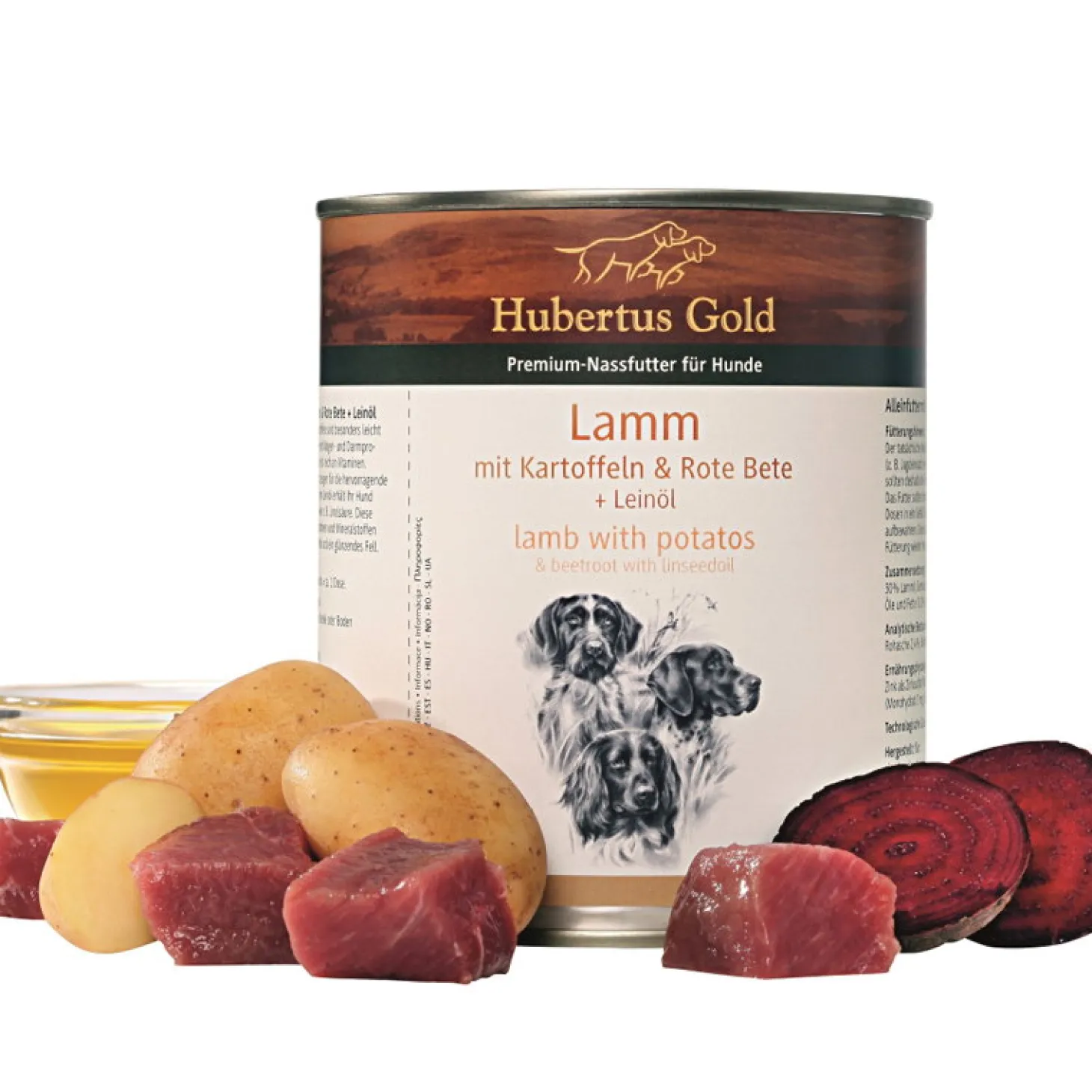 Hubertus Gold Nassfutter Lamm (6 Dosen)