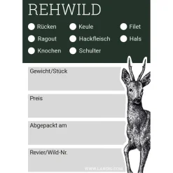 Landig Jagdetiketten Rehwild