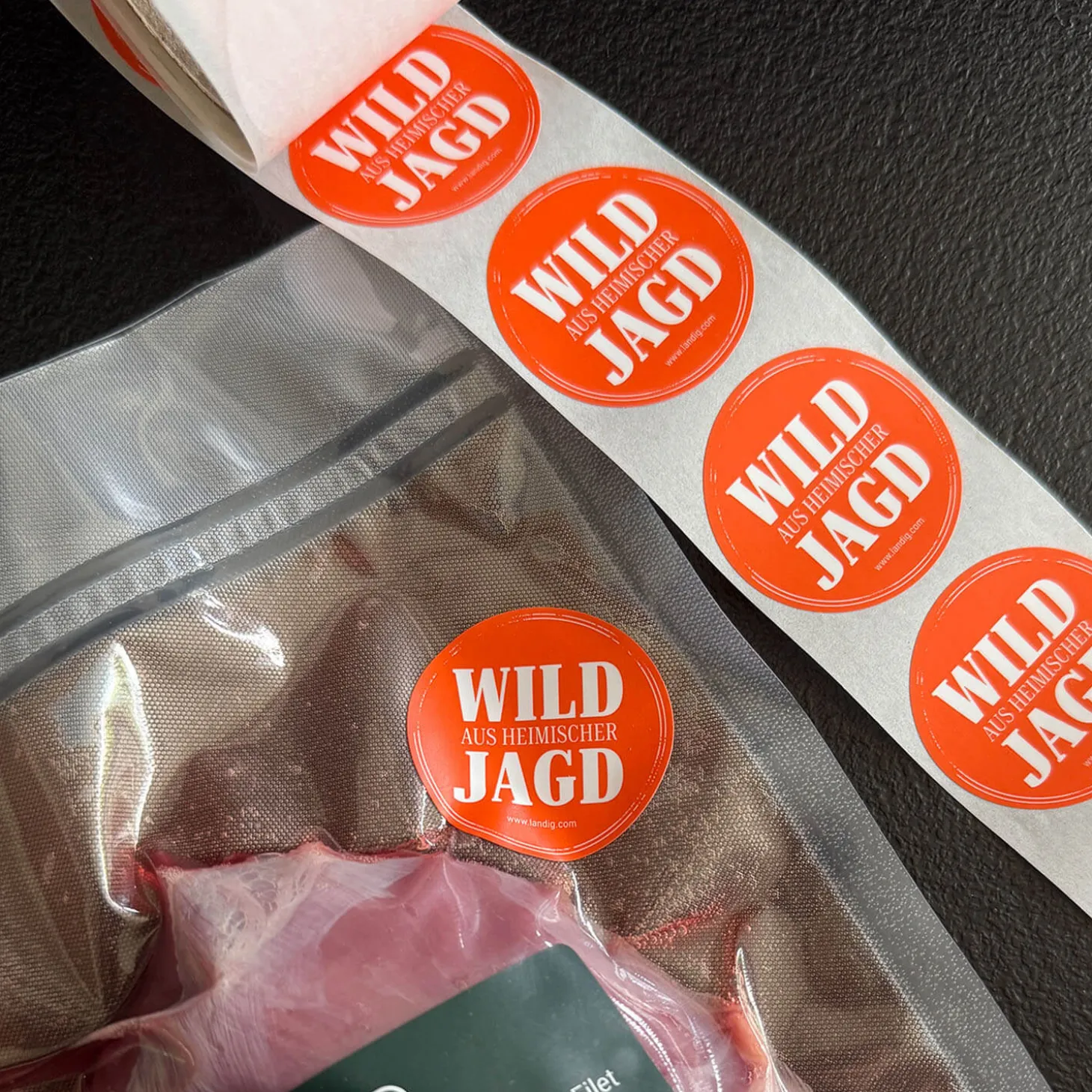 Landig Jagdetiketten "Wild aus heimischer Jagd"
