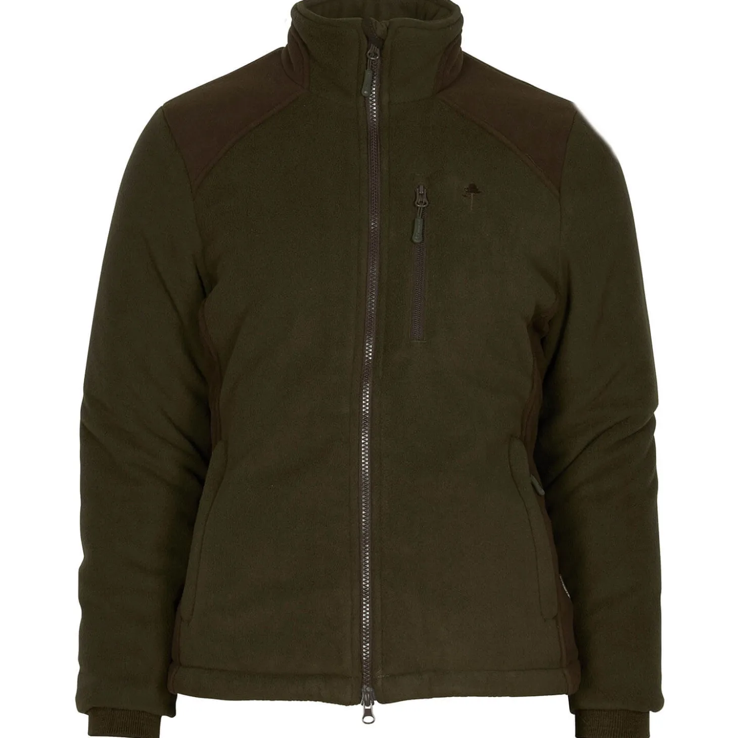 Pinewood Damen Fleecejacke Harriette (Green/Suede Brown)