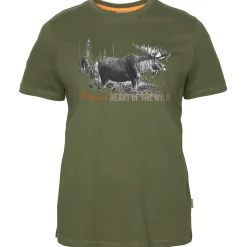Pinewood Damen T-Shirt Moose (Green)