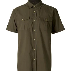 Pinewood Kurzarmhemd Safari (Moss Green)