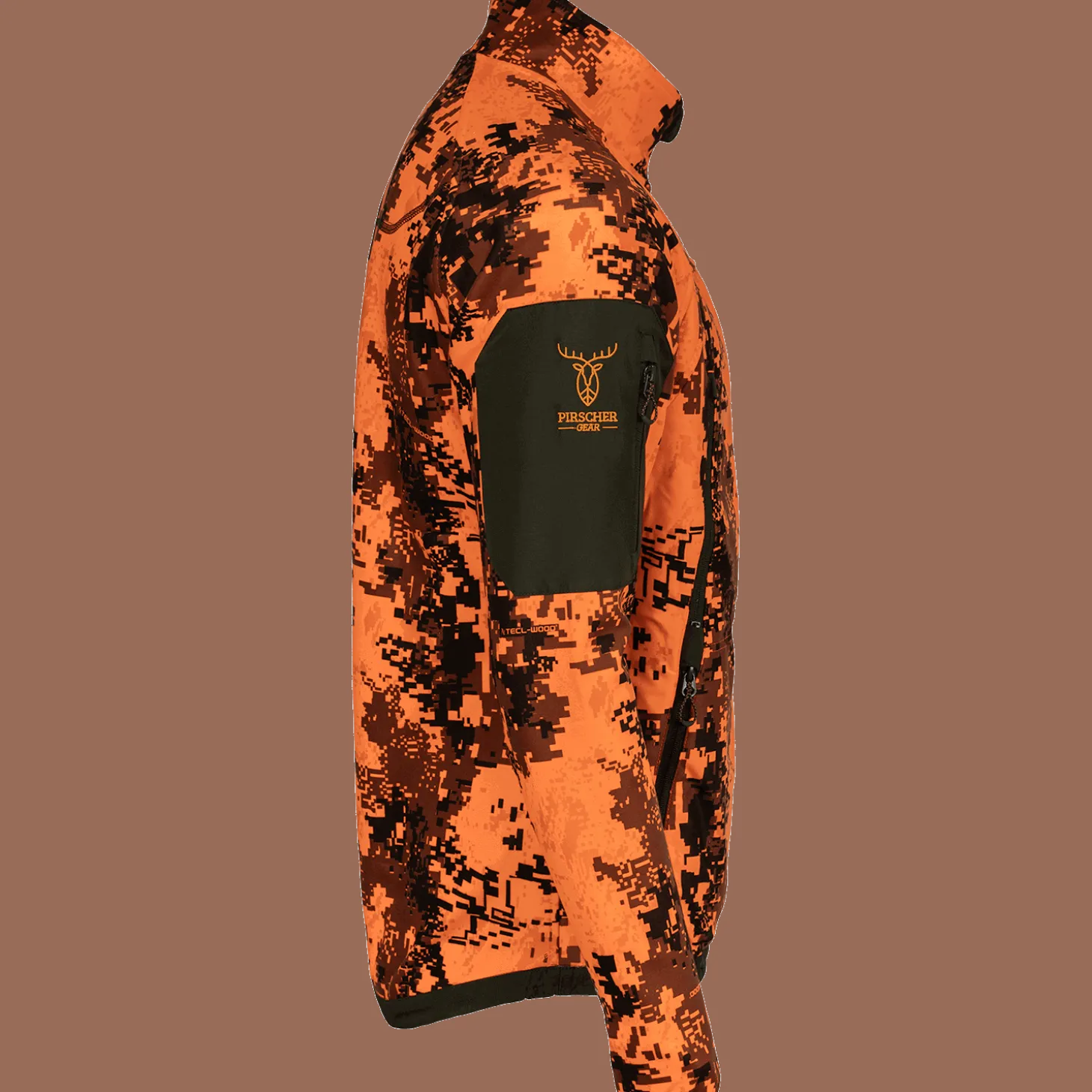 Pirscher Gear Fleece-Wendejacke (Blaze/Braun)
