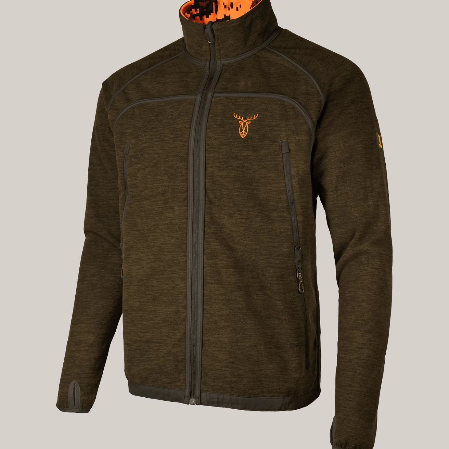 Pirscher Gear Fleece-Wendejacke (Blaze/Braun)