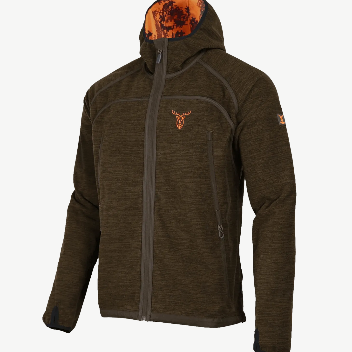 Pirscher Gear Hoodie Fleece-Wendejacke (Blaze/Braun)