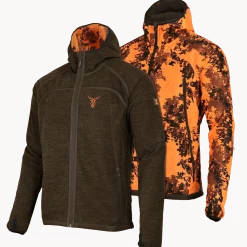 Pirscher Gear Hoodie Fleece-Wendejacke (Blaze/Braun)