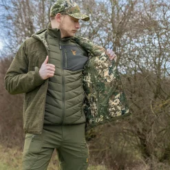 Pirscher Gear Hoodie Fleece-Wendejacke (Optimax 2S/Grün)
