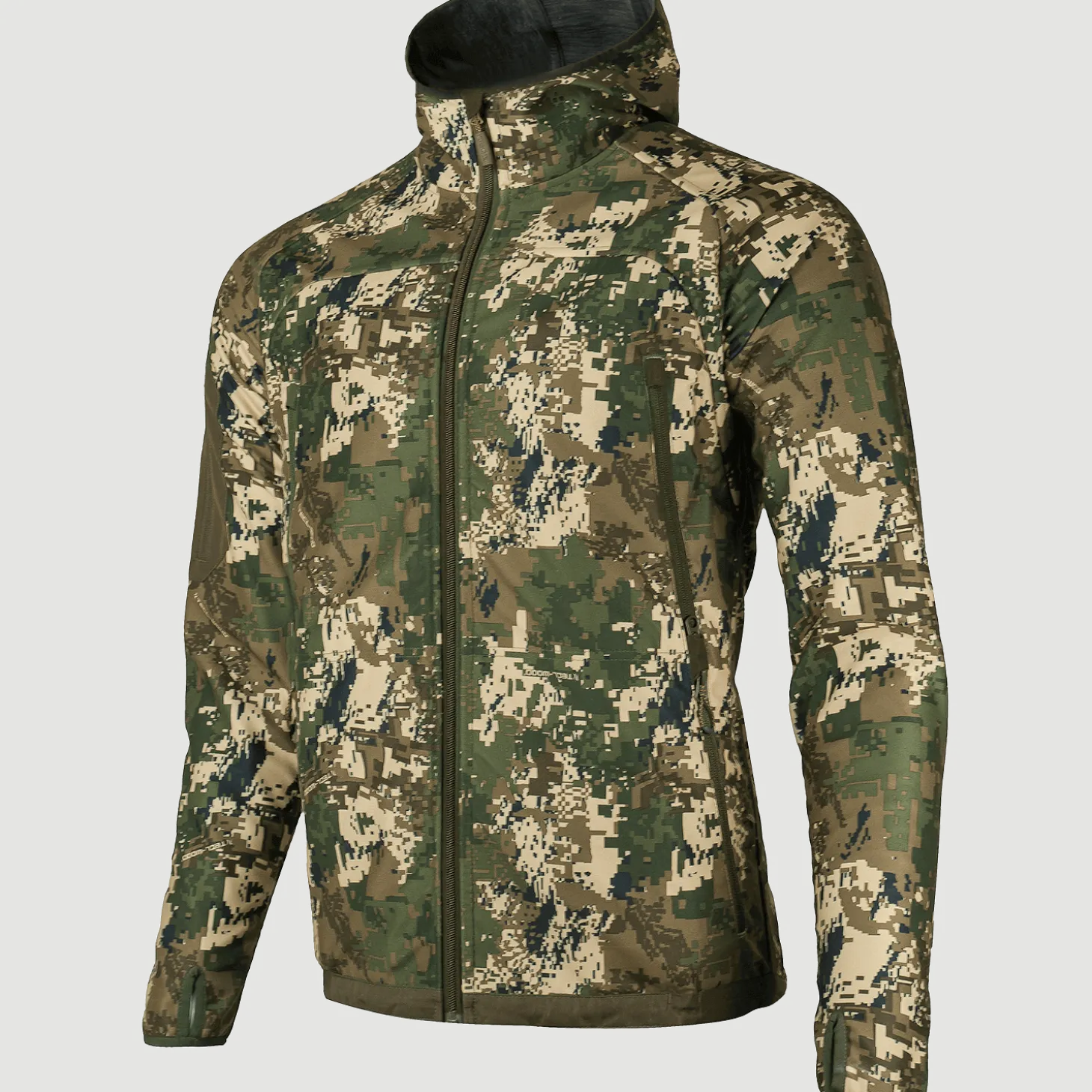 Pirscher Gear Hoodie Fleece-Wendejacke (Optimax 2S/Grün)