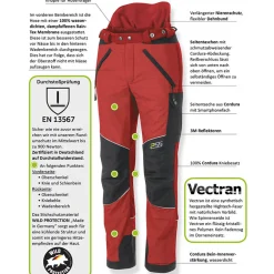 Sauenschutzhose P.SS Xtreme Protect (rot)