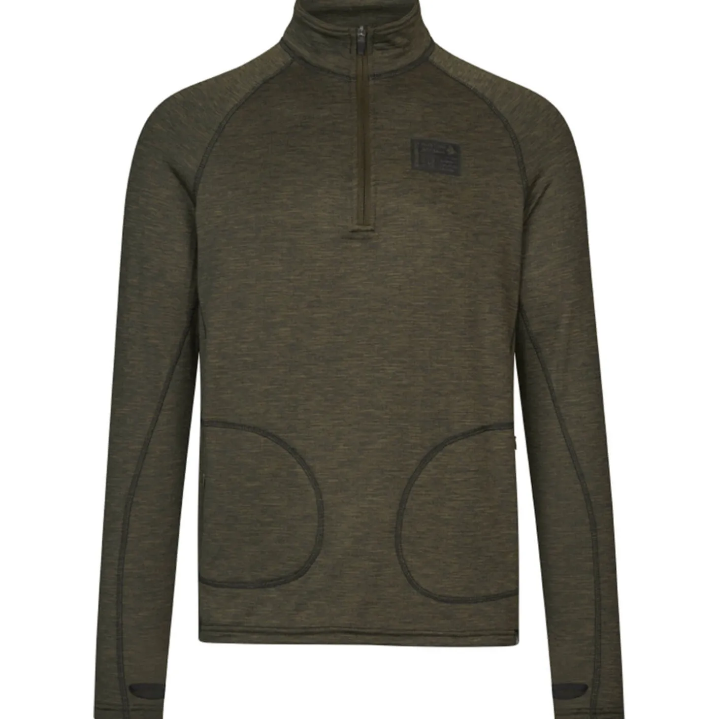 Seeland Half-Zip Peak (Pine Green Melange)