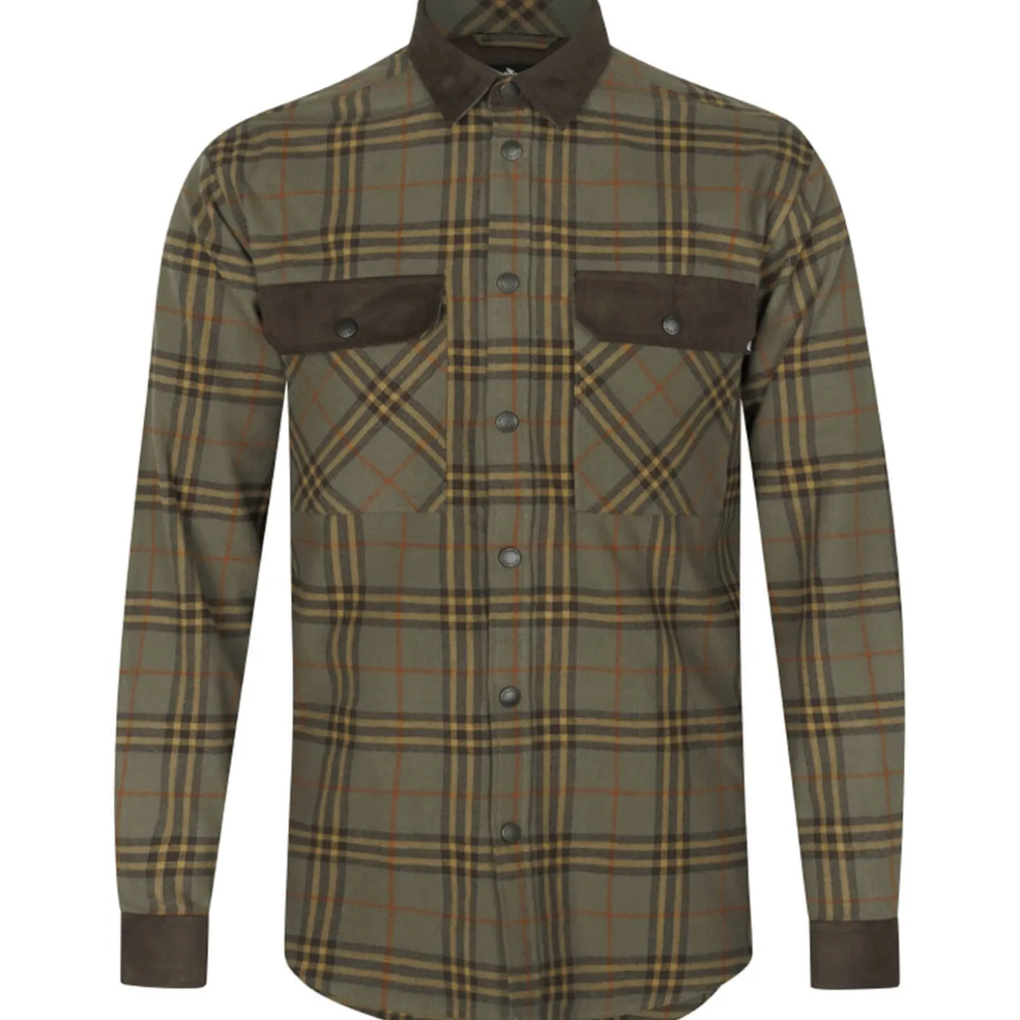 Seeland Jagdhemd Banff (Grape Leaf/Terracotta Check)